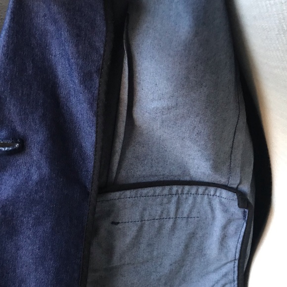 🌺Express blue button front denim blazer - Picture 6 of 6